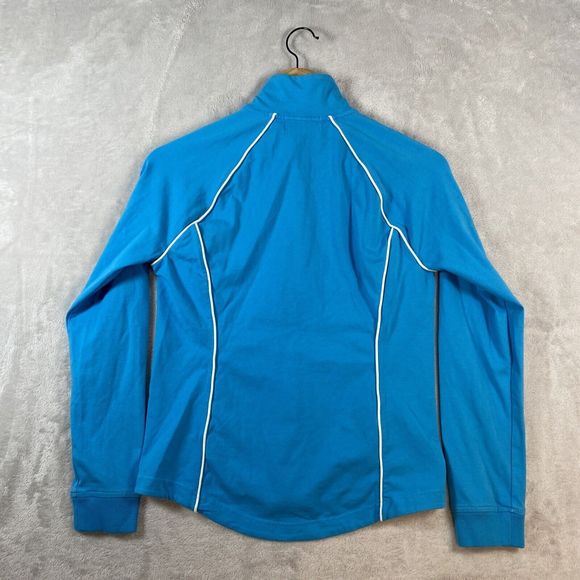 Ralph Lauren Active Jacket Womens‎ Small Blue Full Zip Pockets Designer Preppy - Picture 2 of 6